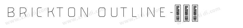 Brickton Outline字体转换